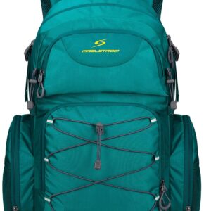 Maelstrom Hiking Backpack, 40L Waterproof Camping Daypack for Men and Women, Lightweight Travel Pack with Rain Cover (Green)